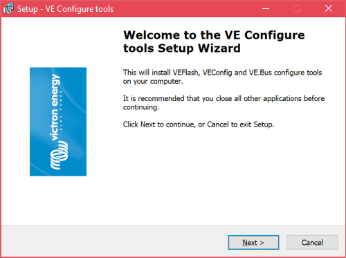 Setup VEConfigure 3 unter Windows