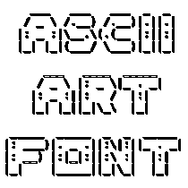 ASCII ART FONT